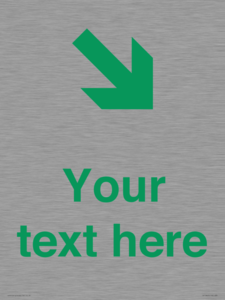 Custom Safe Condition inverse: Green Down right arrow